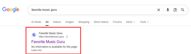 Visit Favorite Music Guru Website